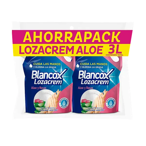 Jabon Liquido Aloe&Rosas LozaCrem