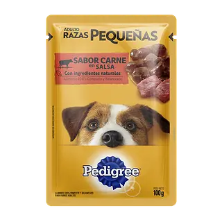 Alimento Humedo Pouch Carne (Raza Peq) Pedigree 