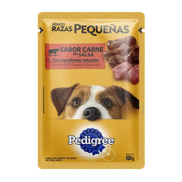 Alimento Humedo Pouch Carne (Raza Peq) Pedigree 