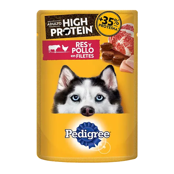 Alimento Humedo Pouch Pollo/Res (Adulto) Pedigree 