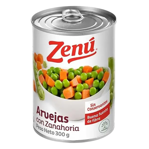 Arveja Con Zanahoria En Lata Zenu 