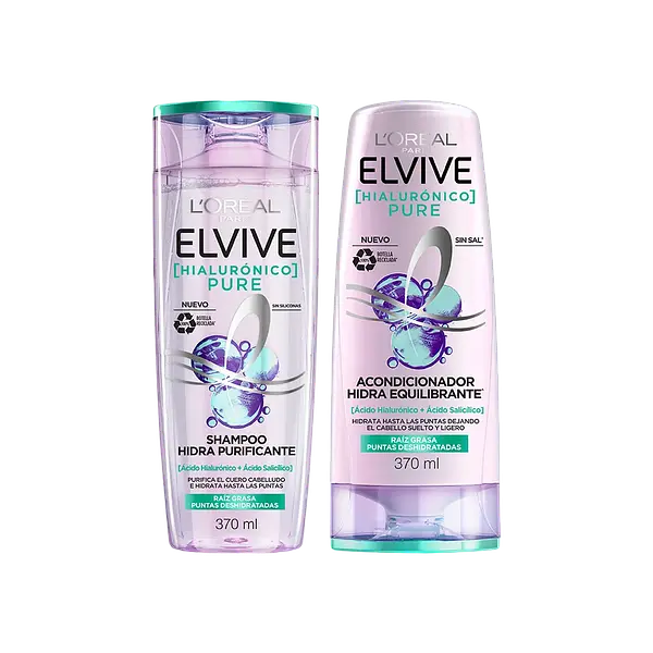 Shampoo + Acondicionador Hialuronico Pure Loreal