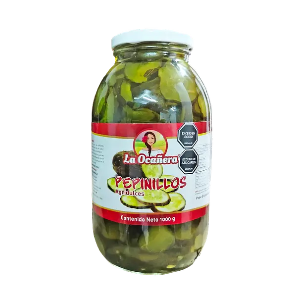 Pepinillos Agridulce En Rodajas Ocañera