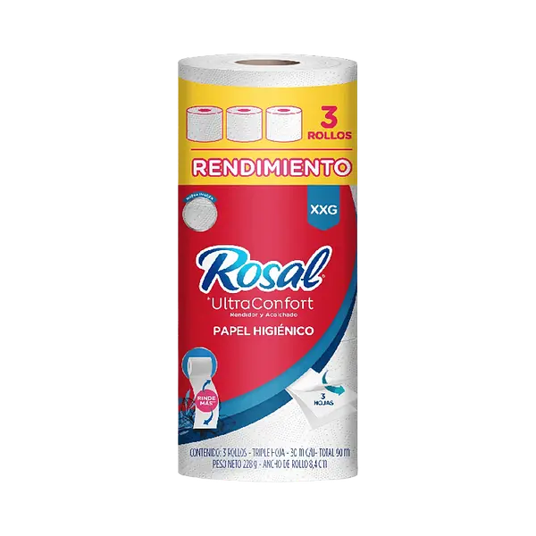 Papel Higienico Rendimiento XXG Rosal