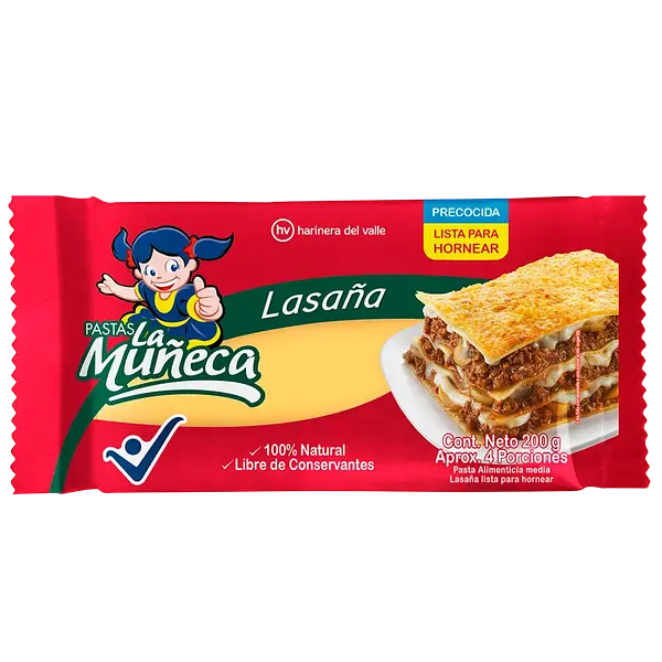 Pasta Para Lasagna La Muñeca 