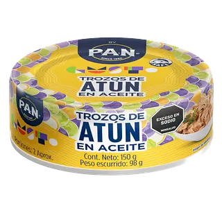 Atun Trozos En Aceite Amarillo Pan 