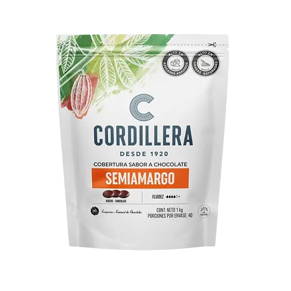 Cobertura Chocolate Semi Amargo Cordillera