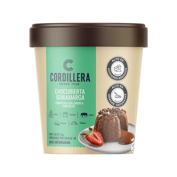 Cobertura Chocubierta Semi Amargo Cordillera