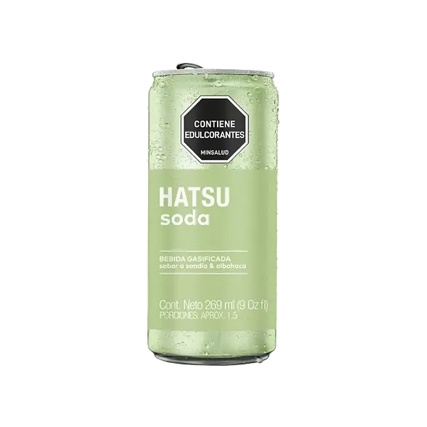 Soda Hatsu Sandia y Albahaca Lata