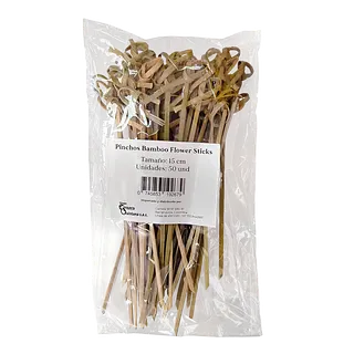 Palillo Bambu Hamburguesa Flowers Sticks Oroquin