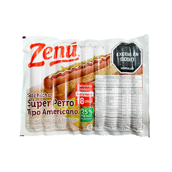 Salchicha Americana Zenu
