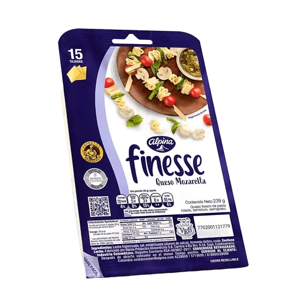 Queso Tajado Finesse Alpina