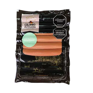 Salchicha Ahumada Colombo Alemana