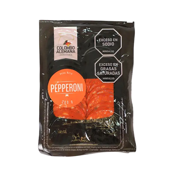 Pepperoni Tajado Colombo Alemana