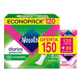 Protectores Diarios Normal Nosotras