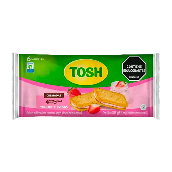 Galleta Yogurt Fresa Tosh