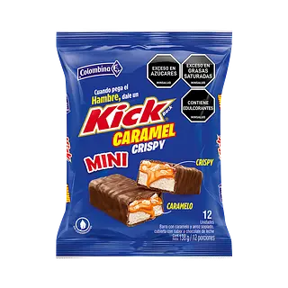 Barra Caramelo Caramel Crispy Kick Colombina