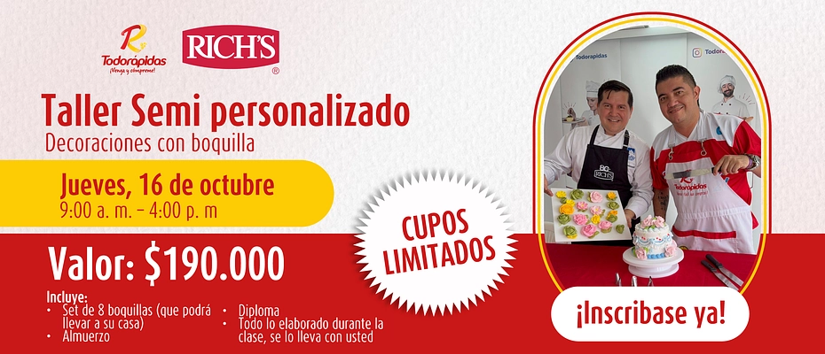 Taller decoración y manejo de boquillas