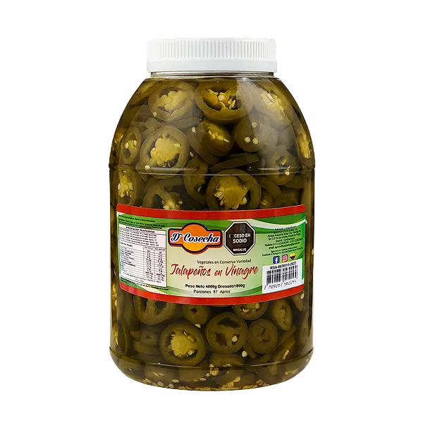 Jalapeños Rodajas De Cosecha Galon