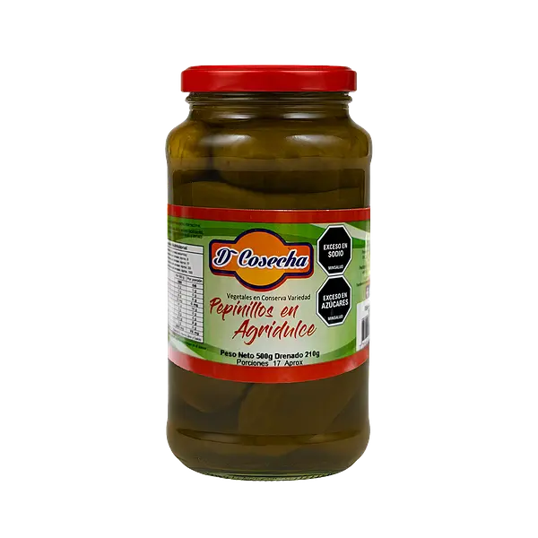 Pepinillo Agridulce Entero De Cosecha Tarro