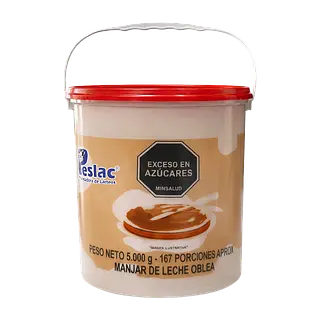Manjar De Leche Tipo Oblea Peslac Galon (Rojo)