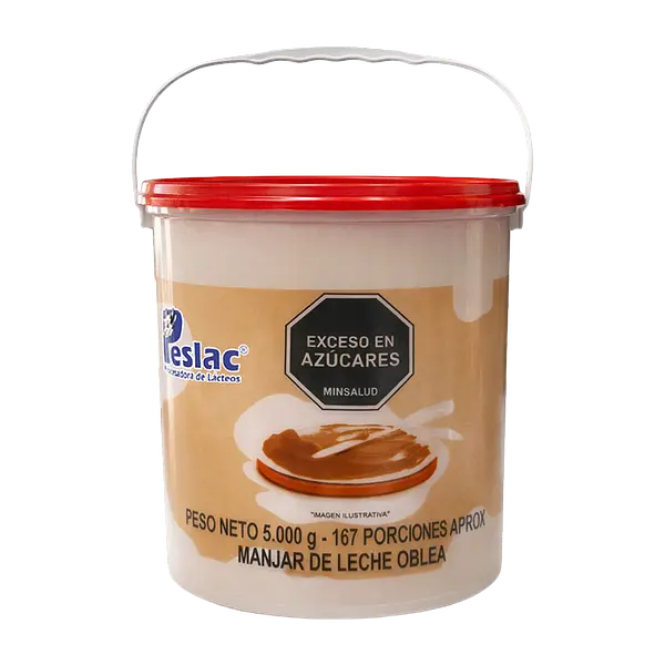 Manjar De Leche Tipo Oblea Peslac Galon (Rojo)