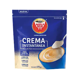 Crema Instantanea En Polvo Aguila Roja Bolsa