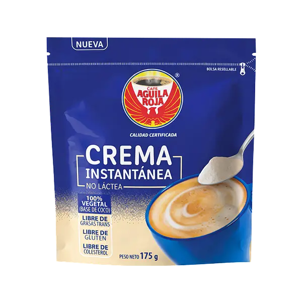 Crema Instantanea En Polvo Aguila Roja Bolsa