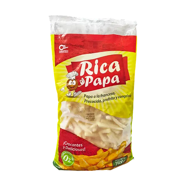 Papa Congelada Rica Papa Nacional 9x9 Delgada