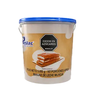 Manjar De Leche Milhoja Peslac Galón (Azul)