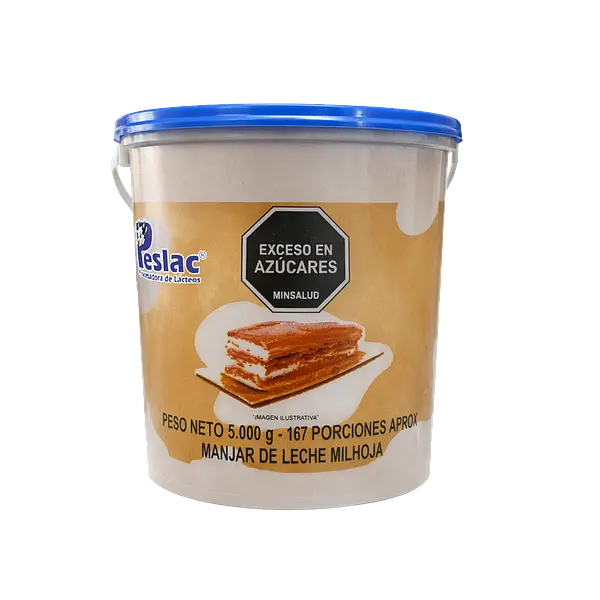 Manjar De Leche Milhoja Peslac Galón (Azul)