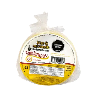 Arepa Maiz Amarillo Famiarepa