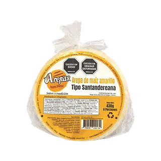 Arepa Maíz Amarillo Santa Maria