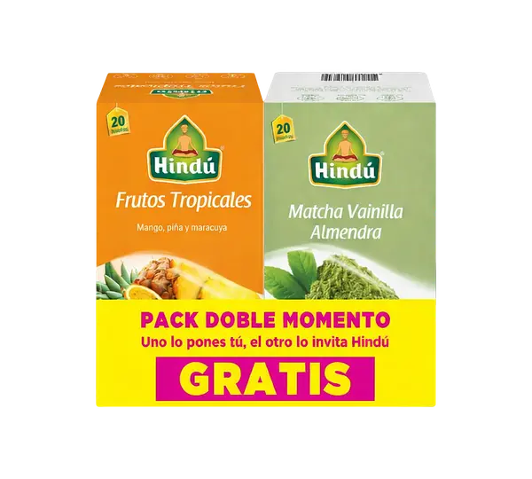 Aromatica Frutos Tropicales + Matcha De Vainilla Hindu