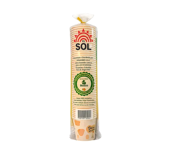 Vaso Carton El Sol