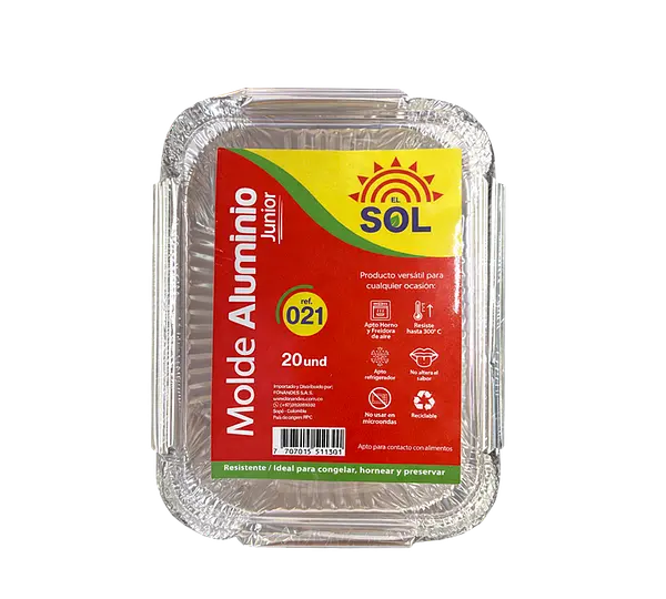 Molde Lasagña Junior El Sol