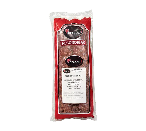Carne Albondiga Ofacol