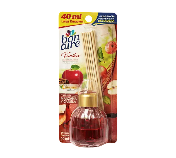 Ambientador Varitas Manzana&Canela Bon Aire