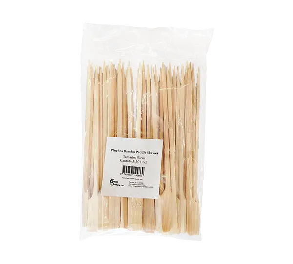 Palillo Bambu Bandera Hamburguesa Paddle Oroquin