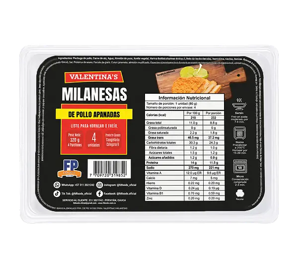 Milanesa De Pollo Valentina'S