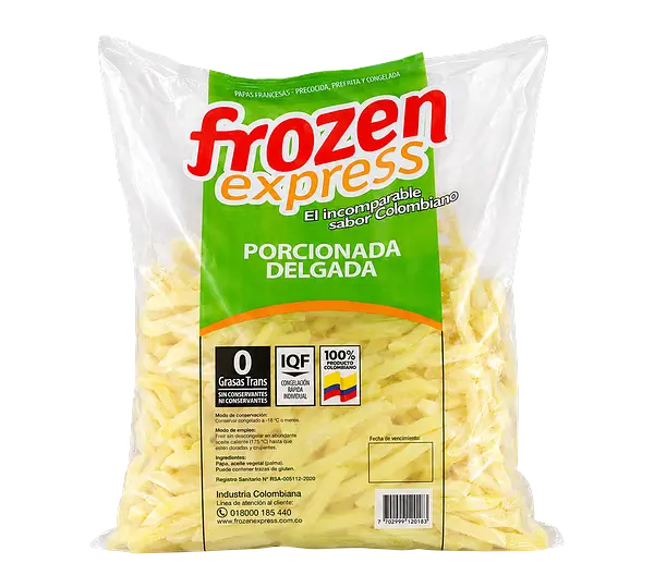 Papa Delgada Verde 9x9 Frozen