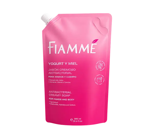 Jabon Liquido Yogurt Y Miel Fiamme