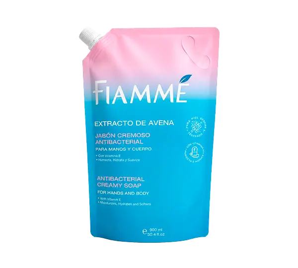 Jabon Liquido Avena Fiamme Doypack