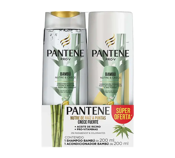 Shampoo Bambú Pantene 200 Ml + 200 Ml Duopack