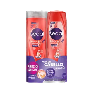 Shampoo Keratina 340 Sedal+Acond 340 Ml