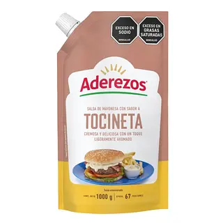 Salsa Mayo Tocineta Aderezos 1000 Gr Doypack