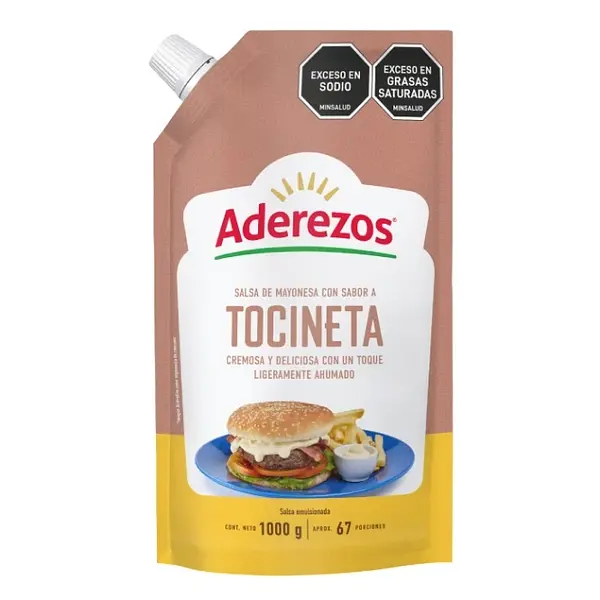 Salsa Mayo Tocineta Aderezos 1000 Gr Doypack