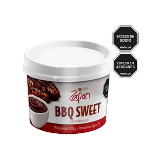 Salsa Bbq Sweet Dipping Zafran 300 Ml Tarro