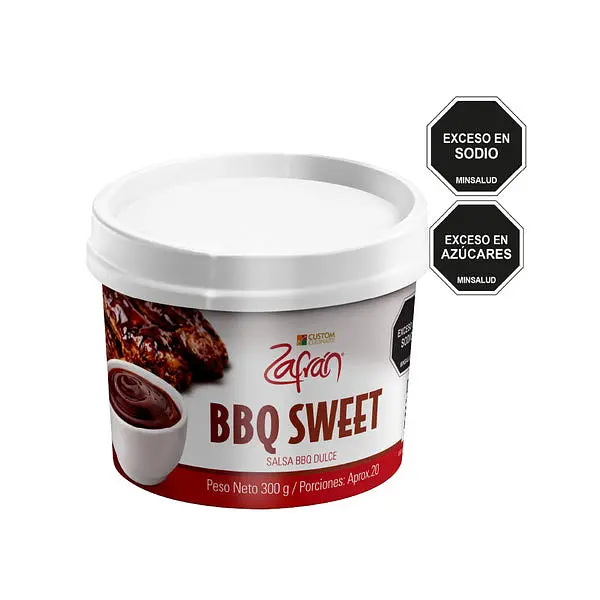 Salsa Bbq Sweet Dipping Zafran 300 Ml Tarro