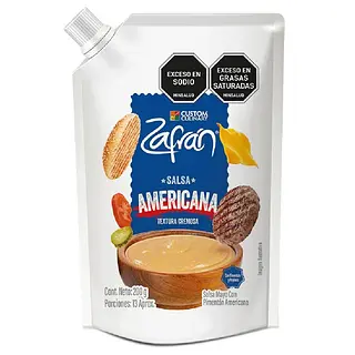 Salsa Americana Zafran 200 Gr Doypack